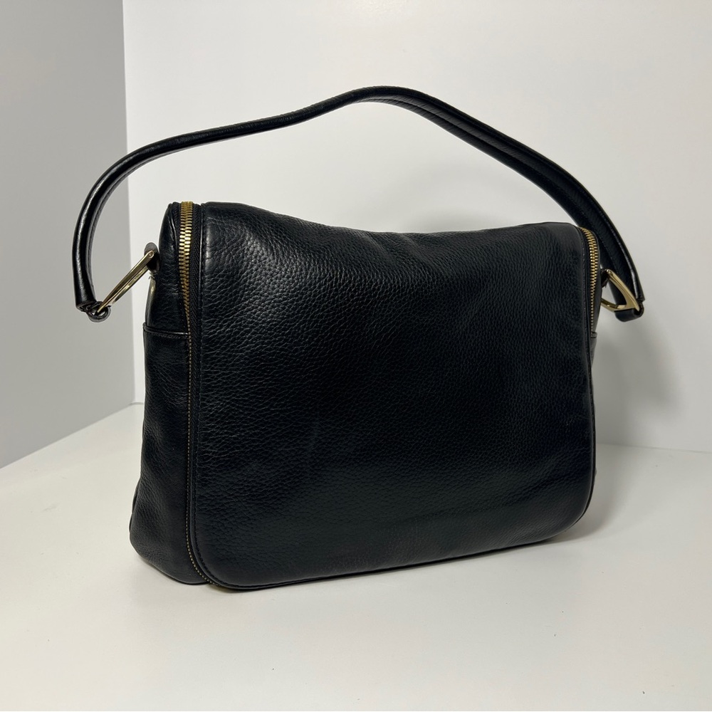 G.I.L.I. Halo  Black Leather Shoulder Bag